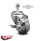 Service Caster 3.5 Inch Gray Polyurethane Wheel Swivel 1/2 Inch Threaded Stem Caster with Brake SCC-TS20S3514-PPUB-TLB-121315 - alternate 5